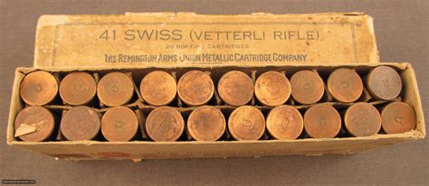 41 swiss rf metallic cartridges box|.41 Swiss (10.4mm Vetterli) Box of 35 .